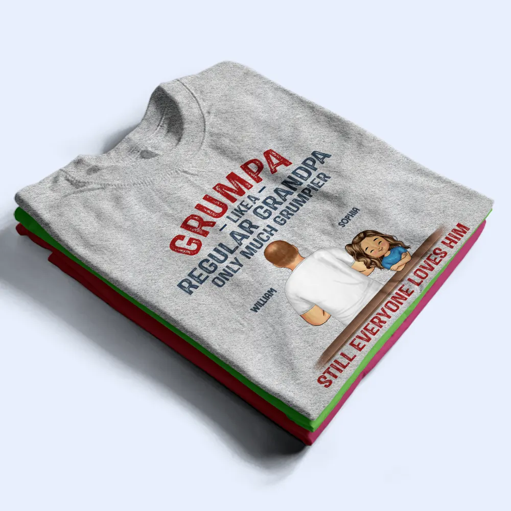Grumpa Much Grumpier - Personalized T Shirt - Image 2