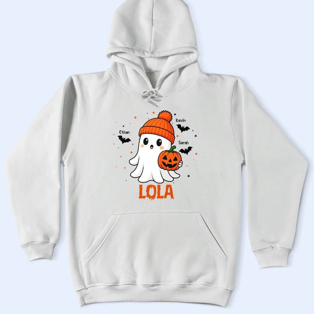 Halloween Boo Grandma Nana - Personalized T Shirt - Image 4