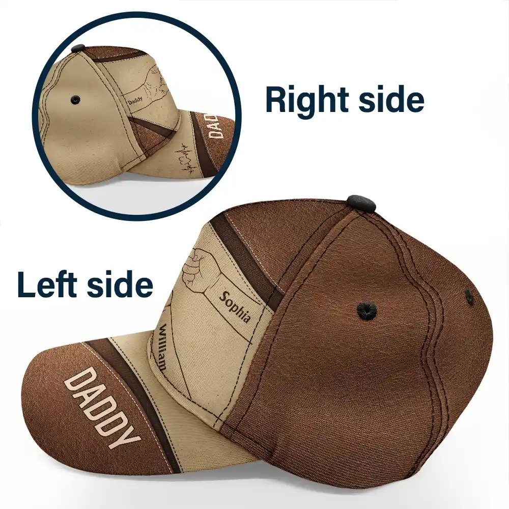 Hand Punch, Best Friends For Life - Personalized Classic Cap - Image 3