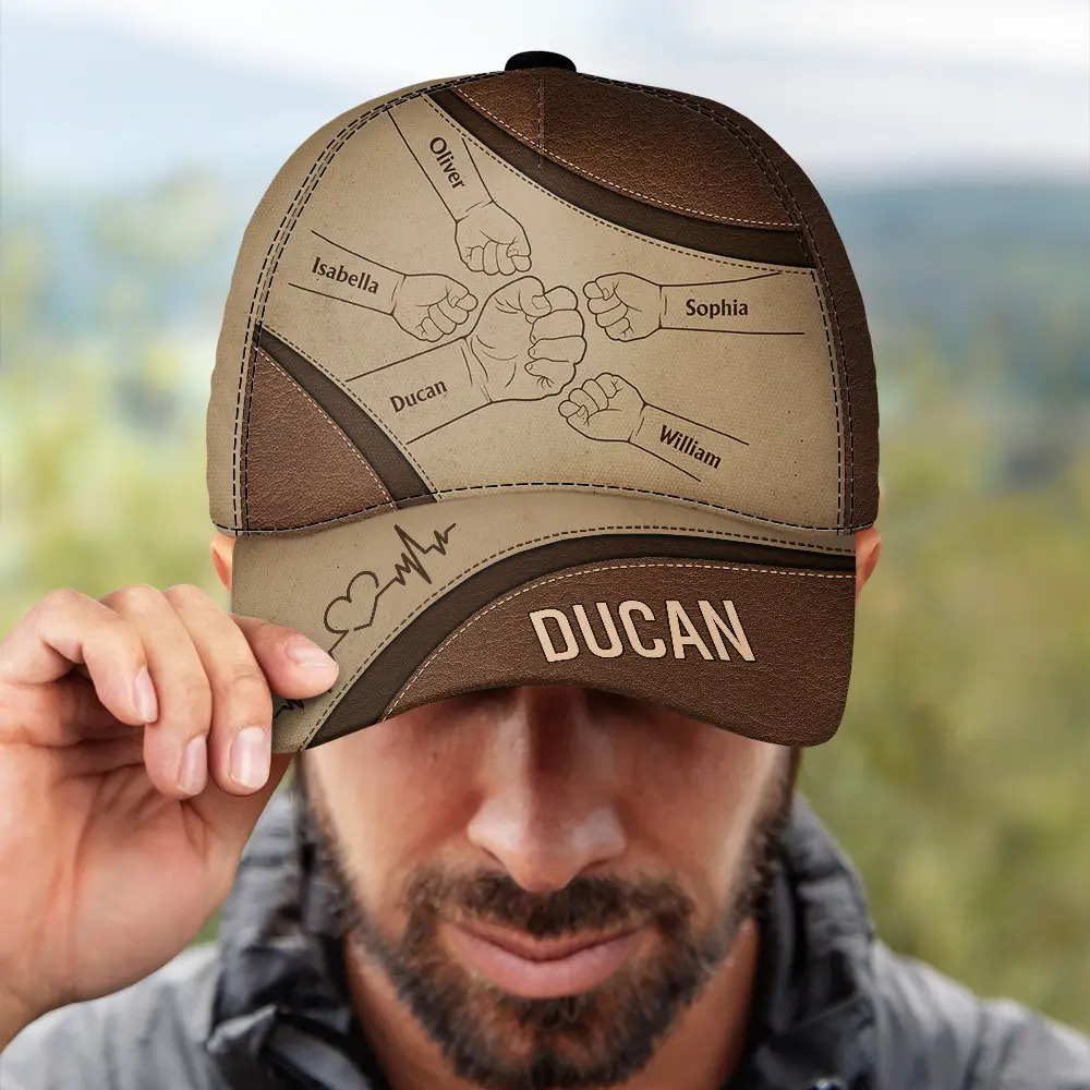 Hand Punch, Best Friends For Life - Personalized Classic Cap - Image 4