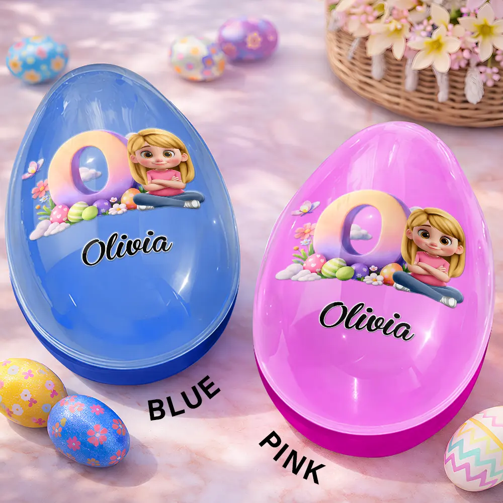 Happy Easter Alphabet Baby Kid - Personalized Fillable Egg - Image 2