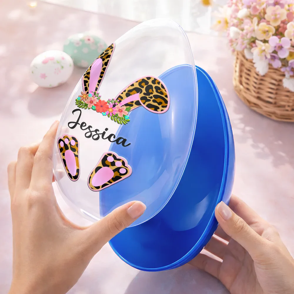 Happy Easter Baby Kid - Personalized Fillable Egg - Image 3