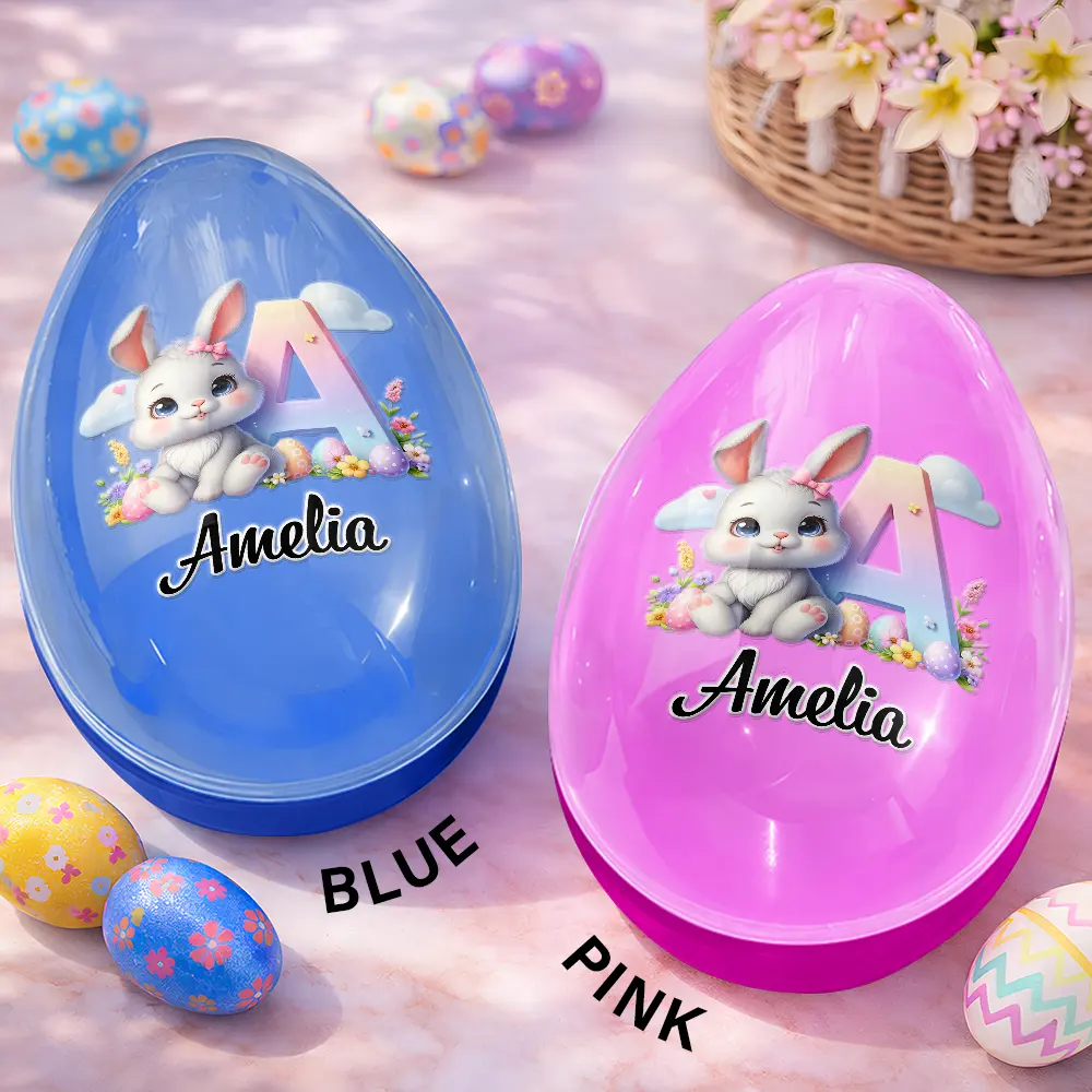 Happy Easter Bunny Chicken - Personalized Fillable Egg - Image 2