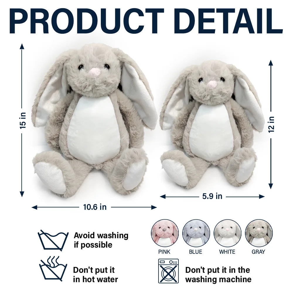 Happy Easter Bunny - Personalized Soft Toy Bunny - Image 5