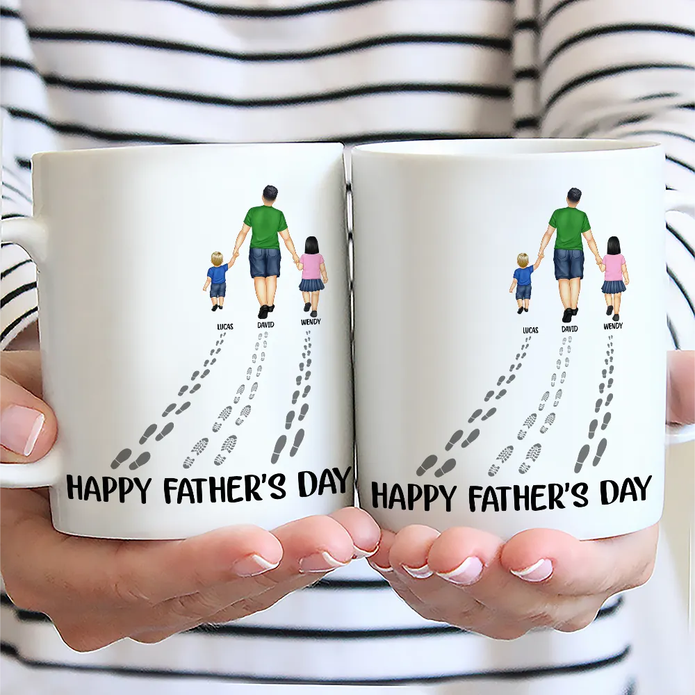 Happy Father's Day Best Dad Ever - Personalized Mug - Image 2
