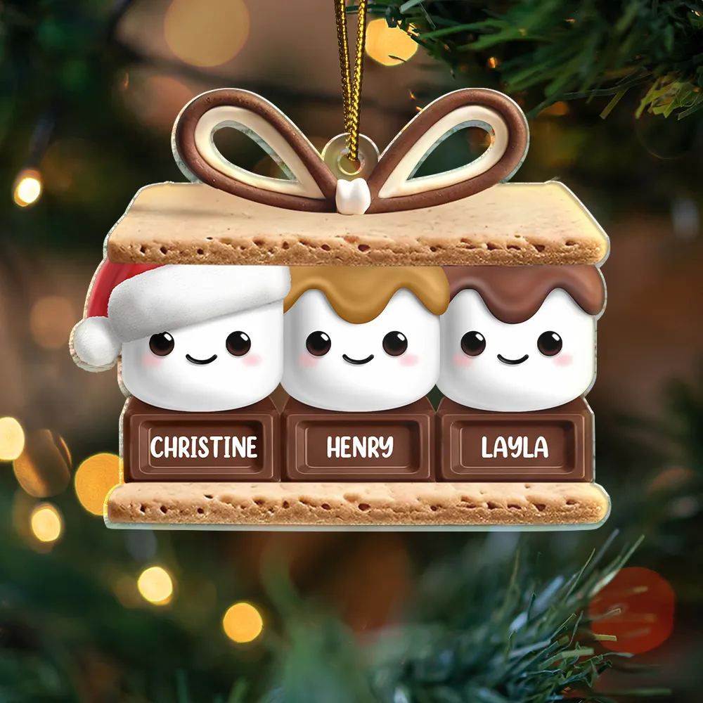Happy Smores - Personalized Cutout Acrylic Ornament - Image 3