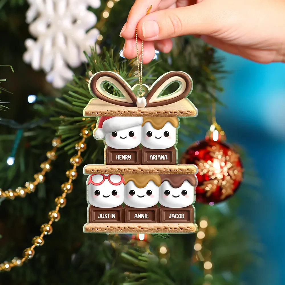 Happy Smores - Personalized Cutout Acrylic Ornament - Image 4