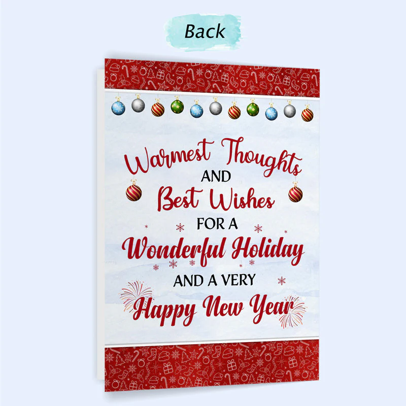 Have Yourself A Furry Little Christmas - Christmas Gift For Dog Lovers - Personalized Custom Folded Greeting Card - Image 3