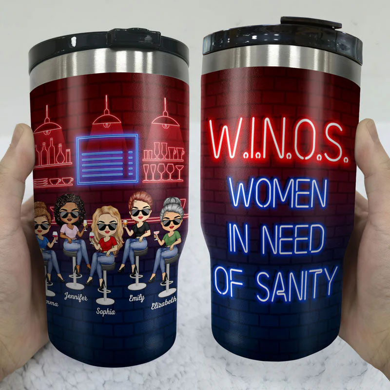 Here's To Another Year Of Bonding Over Alcohol Best Friends - Bestie BFF Gift - Personalized Custom Triple 3 In 1 Can Cooler - Image 3