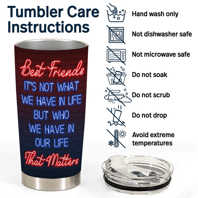 Here's To Another Year Of Bonding Over Alcohol Tolerating Idiots Best Friends - Bestie BFF Gift - Personalized Custom Tumbler - Image 5
