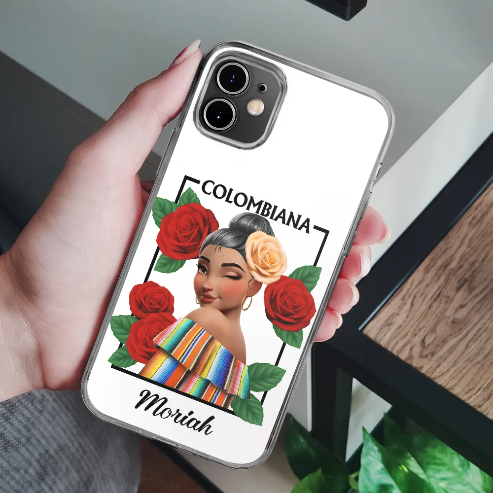 Hispanic Woman Latina Mexican - Personalized Clear Phone Case - Image 6