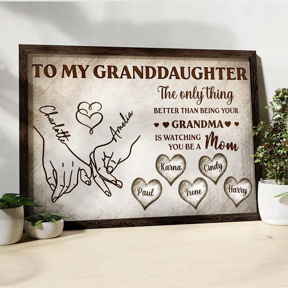 Holding Hand To My Daughter - Personalized Poster - Image 5