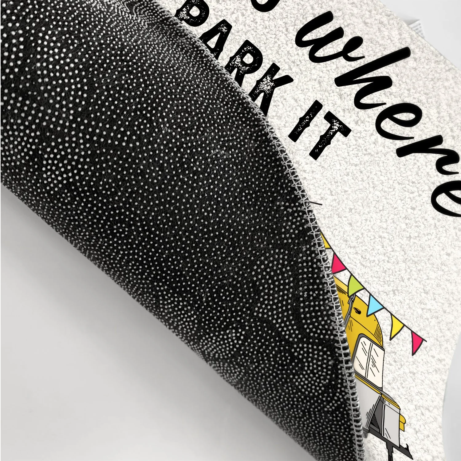 Home Is Where We Park It - Gift For Camping Lovers - Personalized Custom Doormat - Image 3
