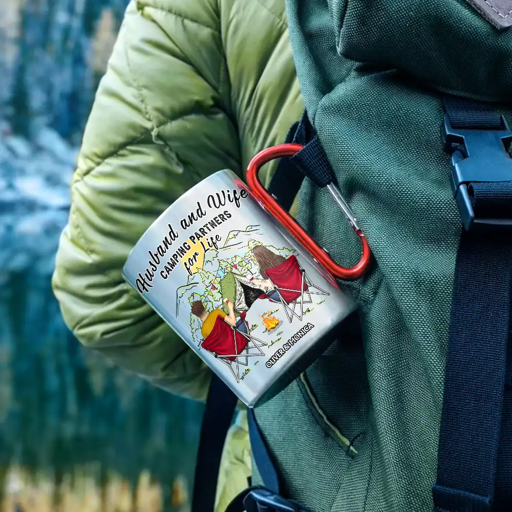 Home Is Where We Park It - Personalized Carabiner Mug - Image 2