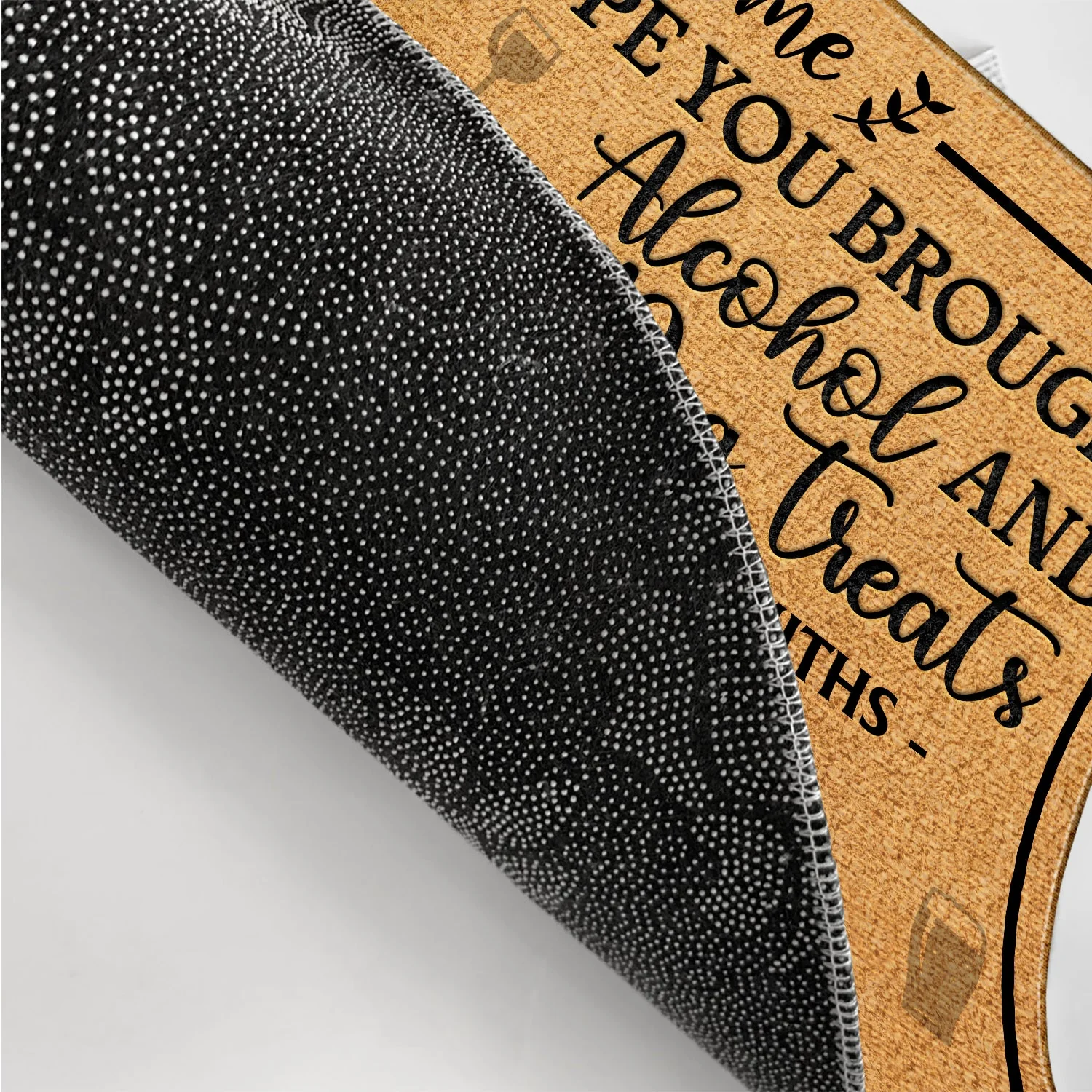 Hope You Brought Alcohol And Dog Treats - Home Decor For Family, Couples, Pet Lovers - Personalized Doormat - Image 3
