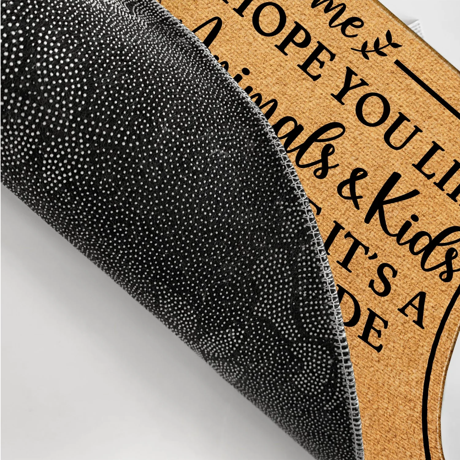 Hope You Like Animals And Kids - Home Decor Gift For Single Mom, Dad, Pet Lovers - Personalized Doormat - Image 3
