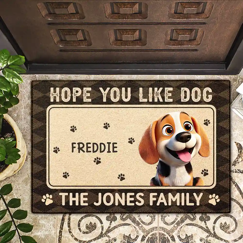 Hope You You Like Pets 3D Effect - Personalized Doormat - Image 2