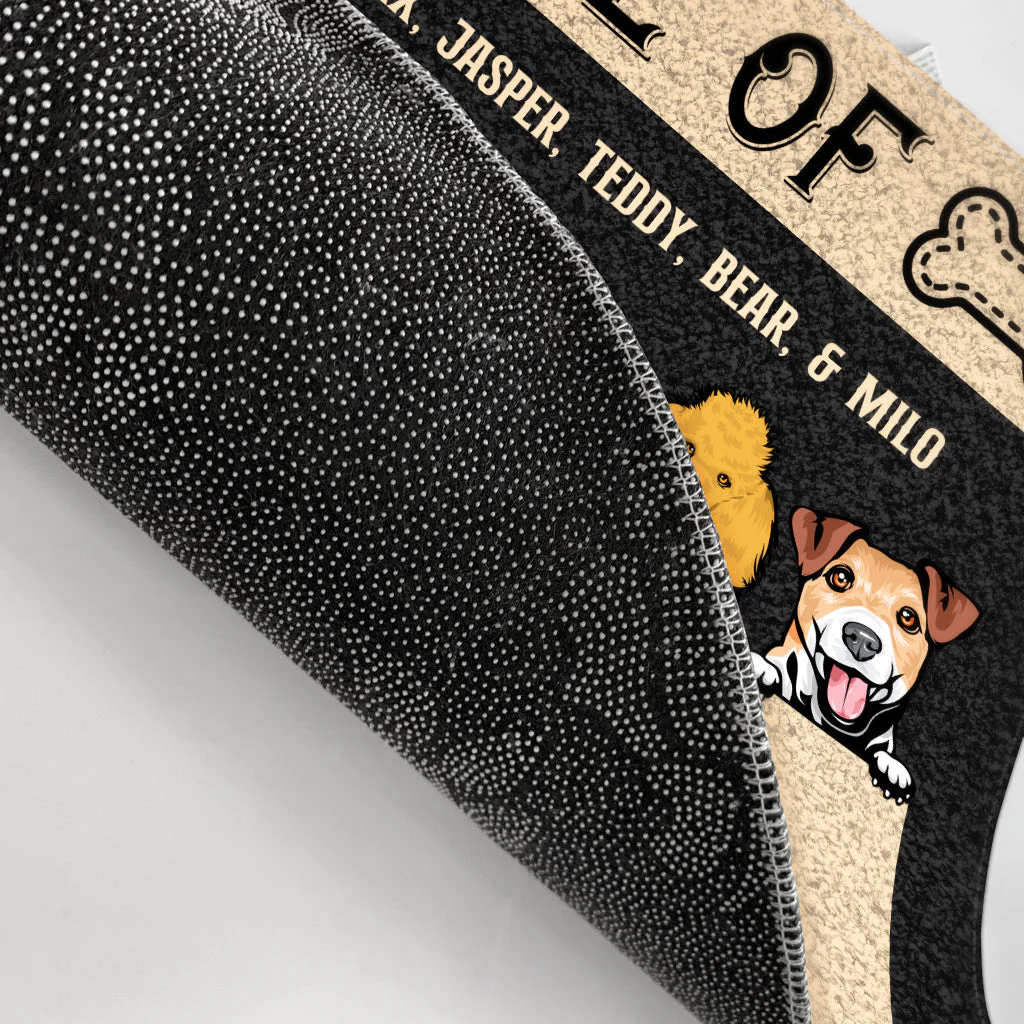 House Of Dogs - Gift For Dog Owners - Personalized Custom Doormat - Image 3