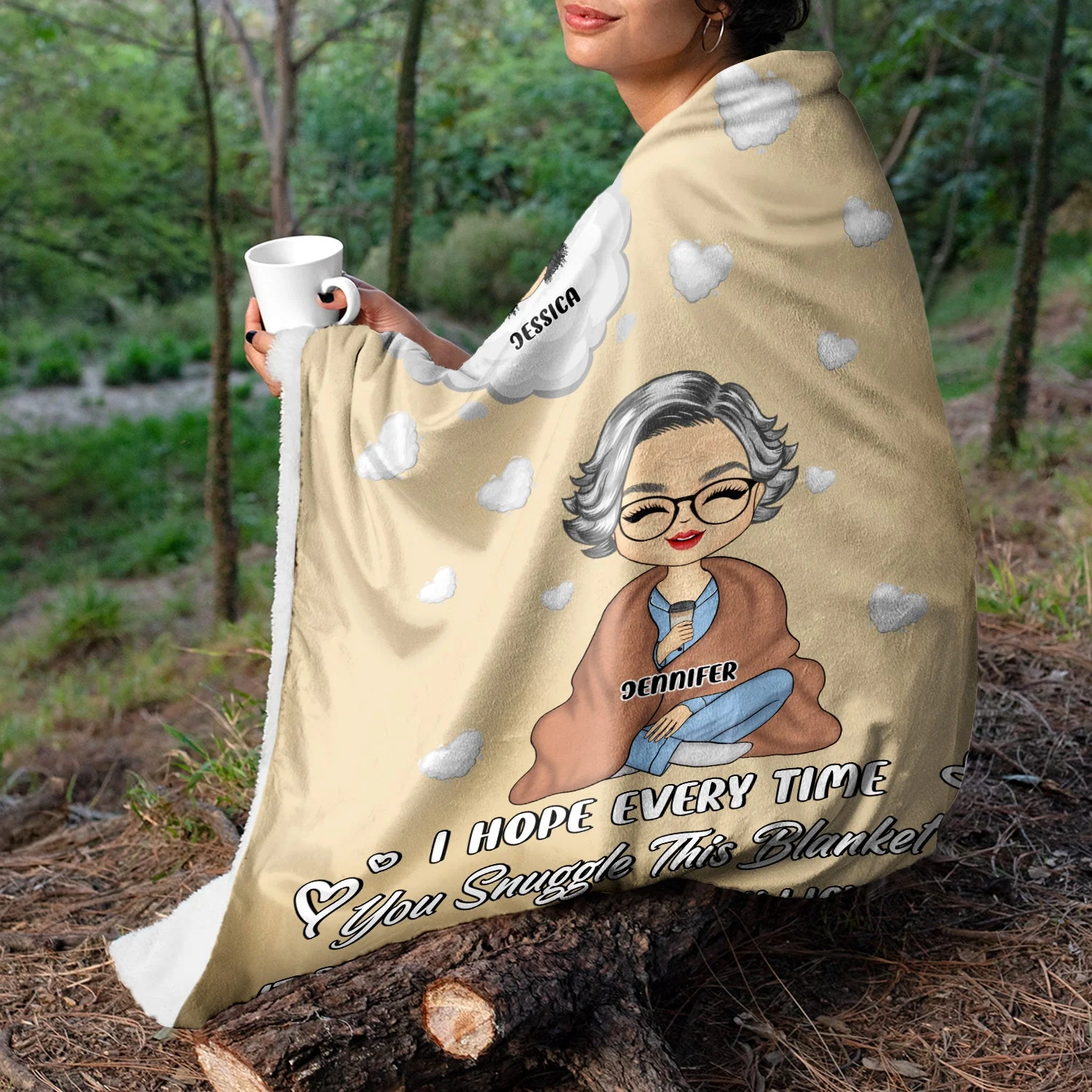 How Much We Love You - Gift For Mother - Personalized Custom Fleece Blanket - Image 3