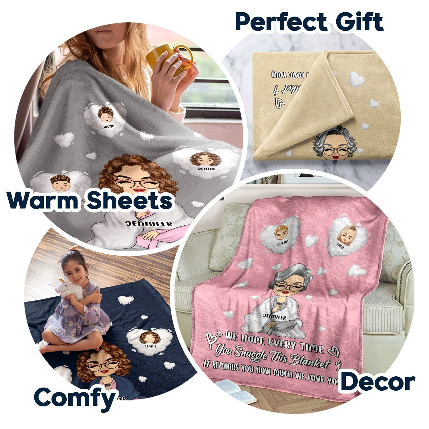 How Much We Love You - Gift For Mother - Personalized Custom Fleece Blanket - Image 5