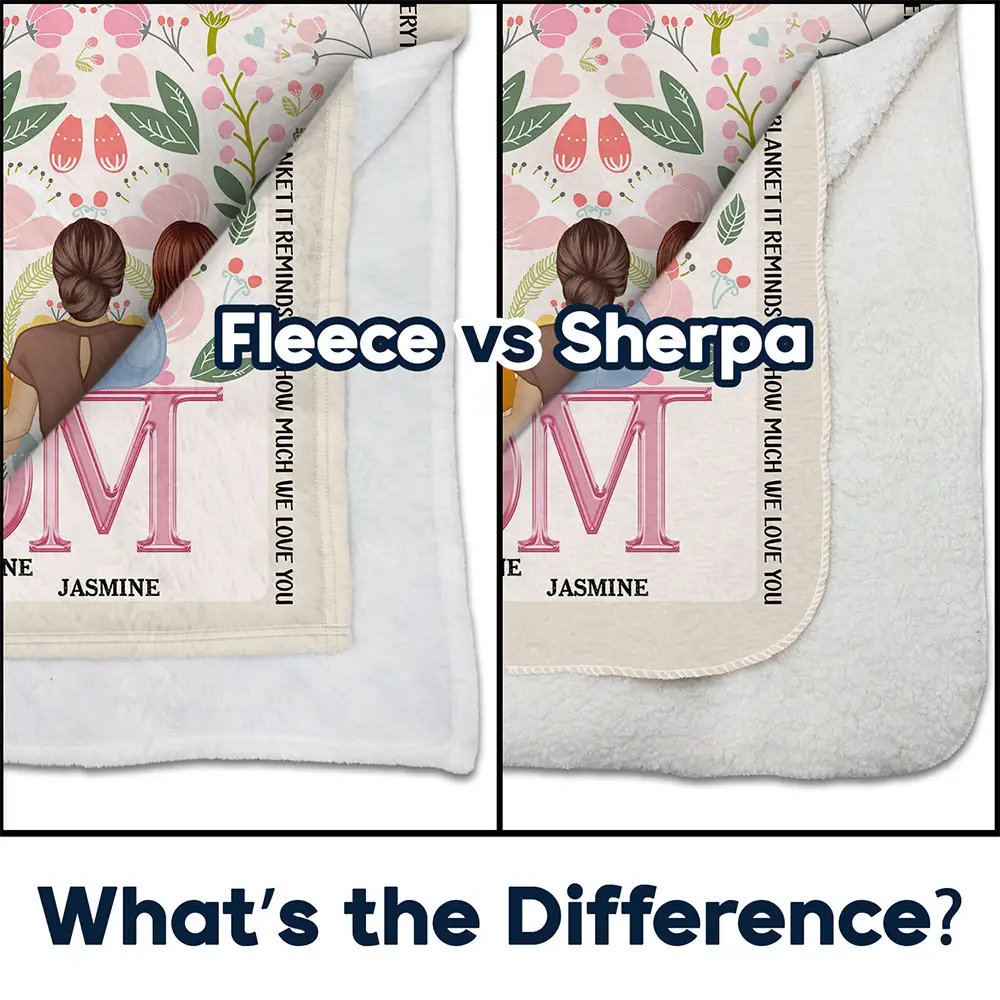 How Much We Love You - Gift For Mother - Personalized Fleece Blanket - Image 4