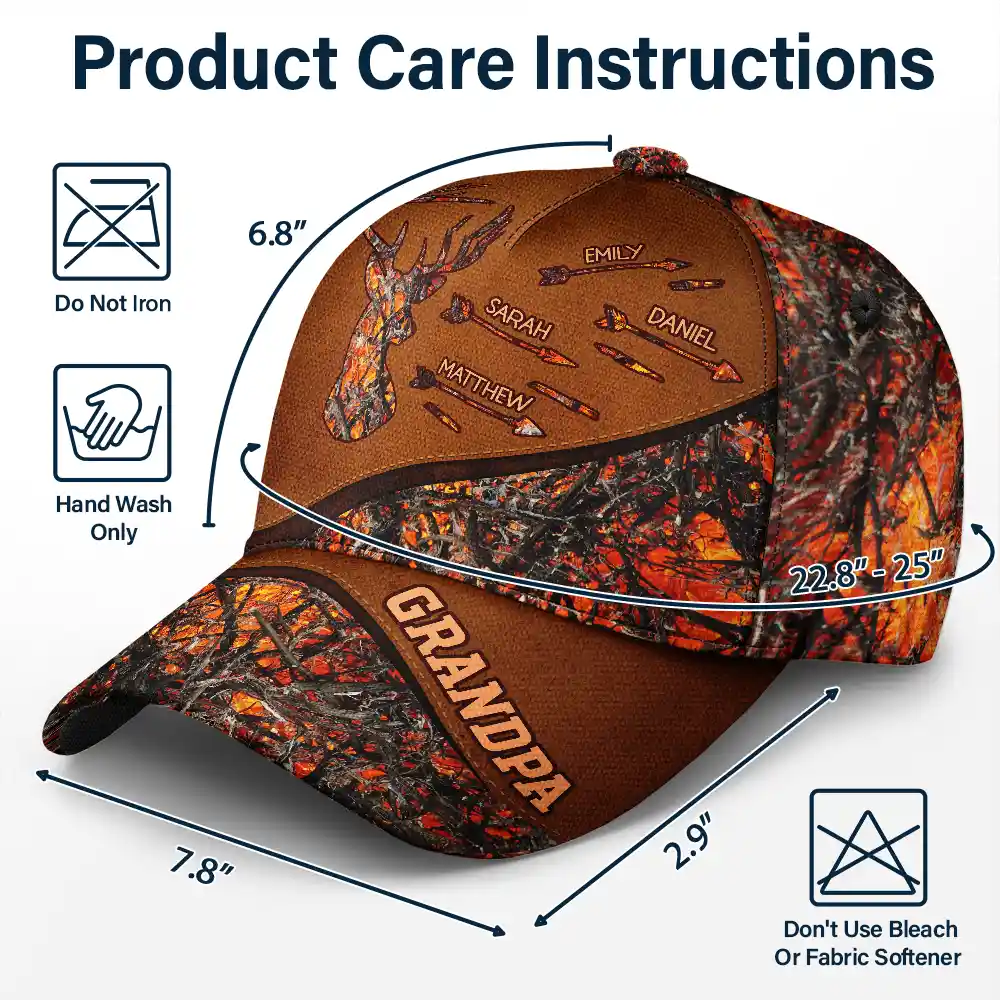 Hunting Dad Grandpa - Personalized Classic Cap - Image 6