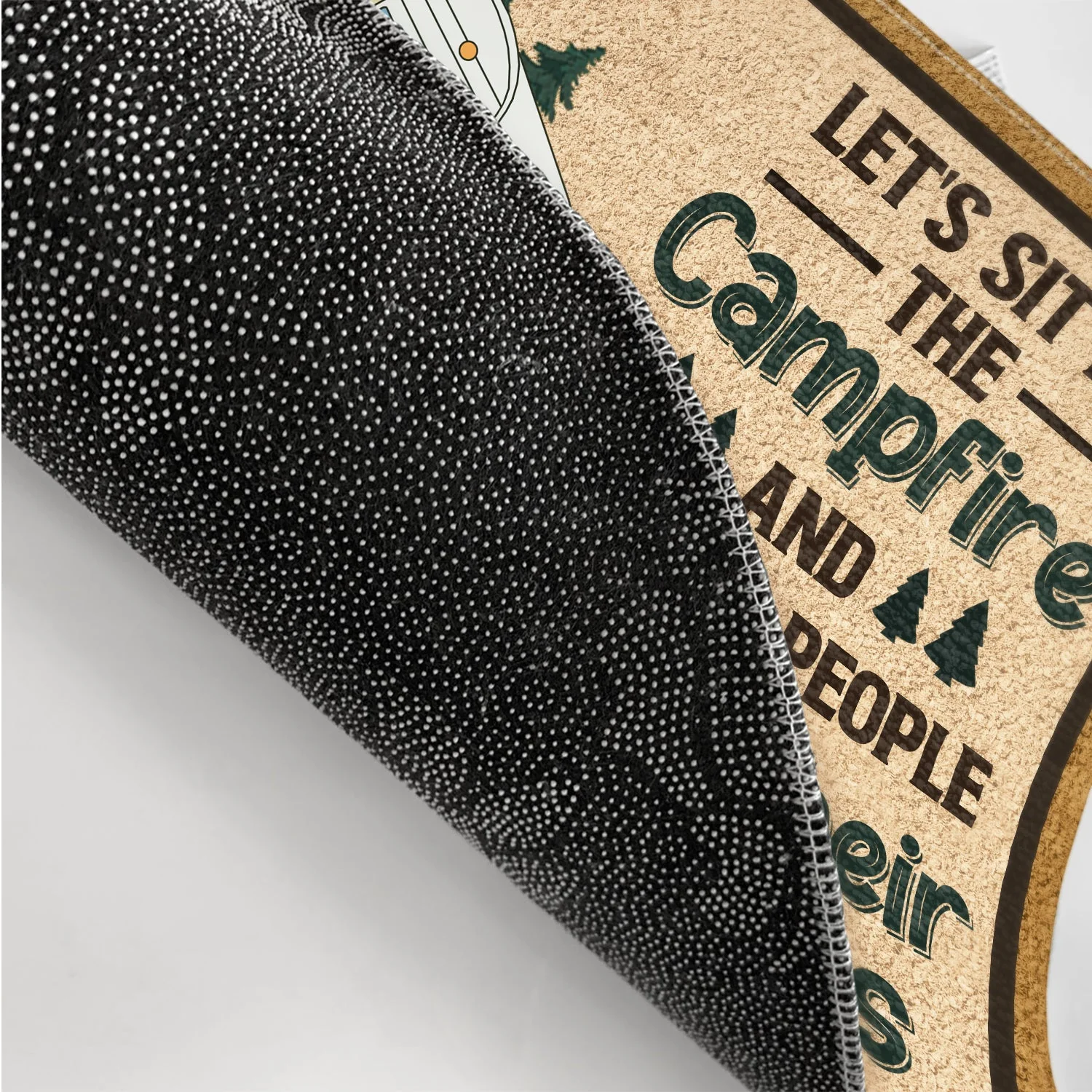 Husband And Wife Camping Partners For Life - Anniversary, Birthday Gift For Spouse, Husband, Wife, Boyfriend, Girlfriend - Personalized Custom Doormat - Image 3