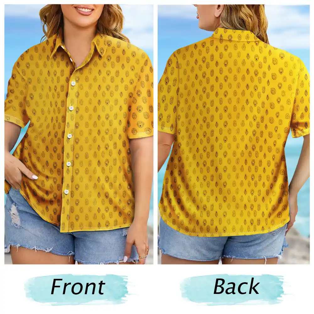 Husband Summer Vibe Hidden Funny Naughty Pattern - Personalized Hawaiian Shirt - Image 6