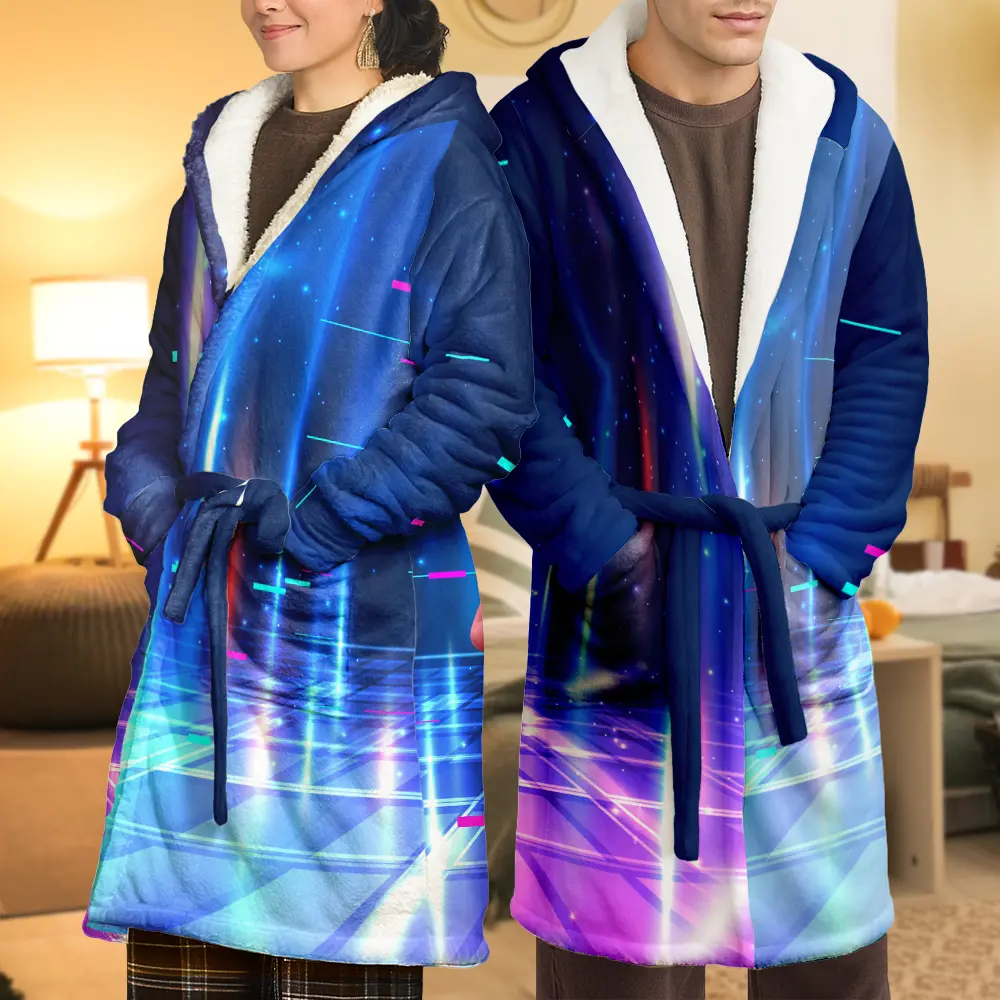 I Am Gaming Do Not Disturb 3D Effect Gamer - Personalized Hooded Robe - Image 5
