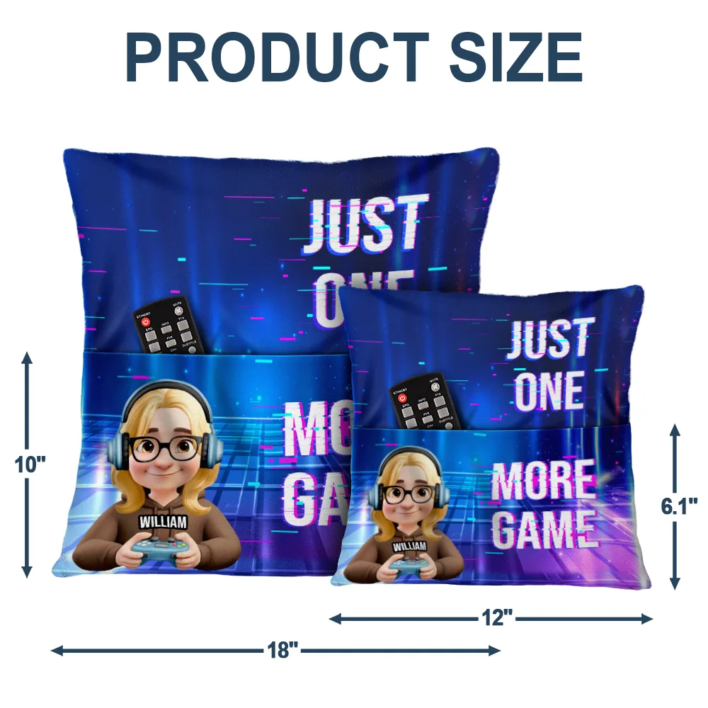 I Am Gaming Do Not Disturb 3D Effect Gamer - Personalized Pocket Pillow - Image 5