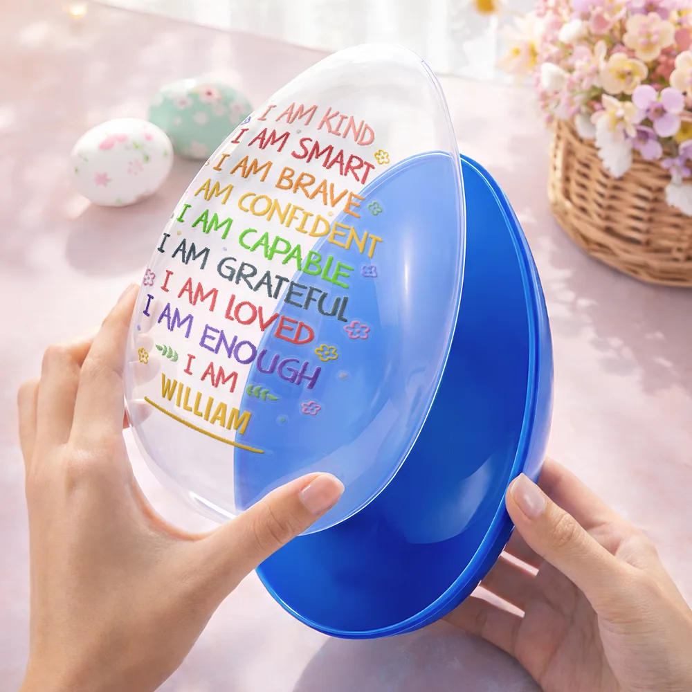 I Am Kind I Am Smart - Personalized Fillable Egg - Image 4