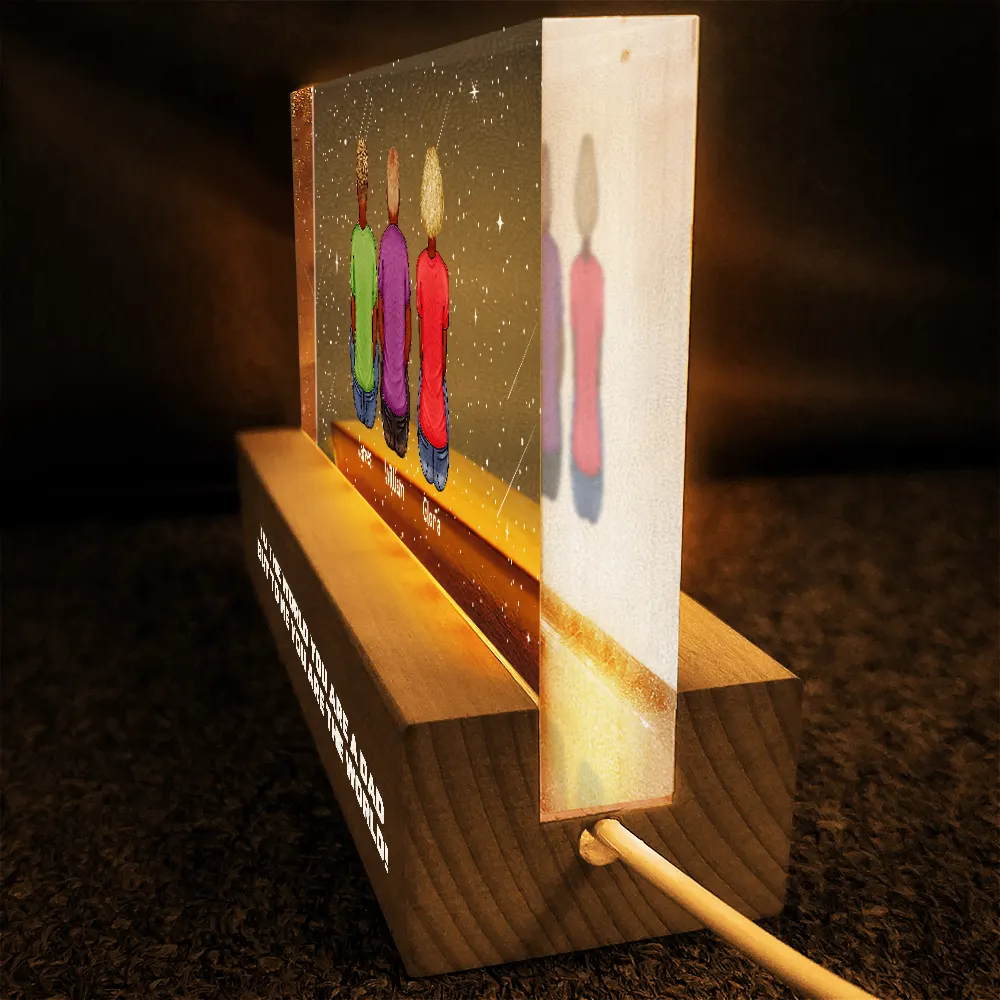 I Am Their Father - Personalized Rectangle LED Light - Image 4