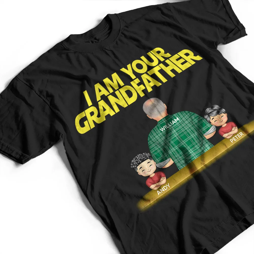 I Am Their GrandFather - Personalized T Shirt - Image 3