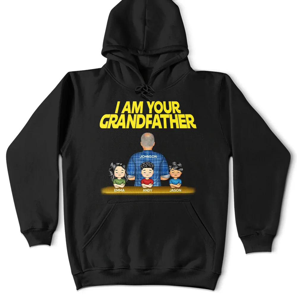 I Am Their GrandFather - Personalized T Shirt - Image 4