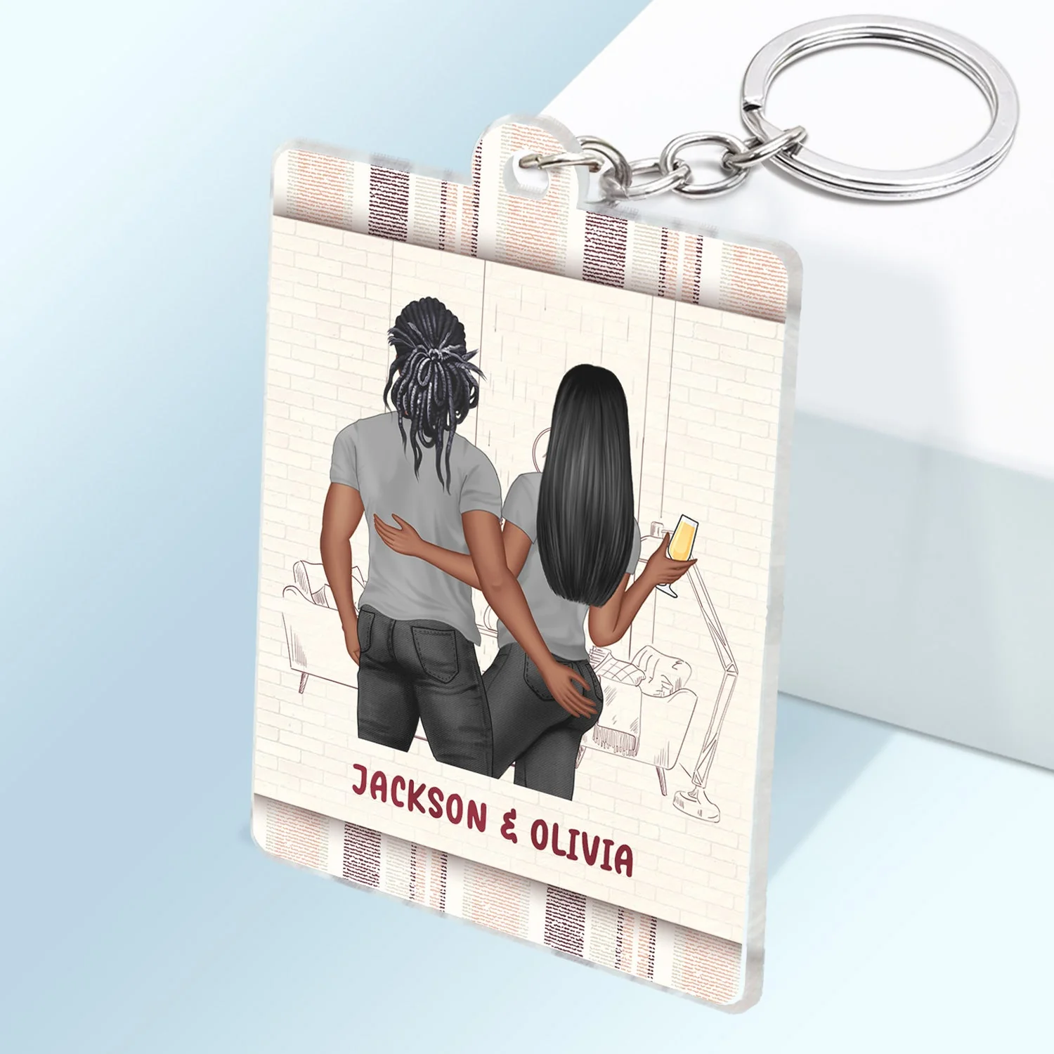 I Could Have Found You Sooner - Gift For Couples - Personalized Custom Acrylic Keychain - Image 2