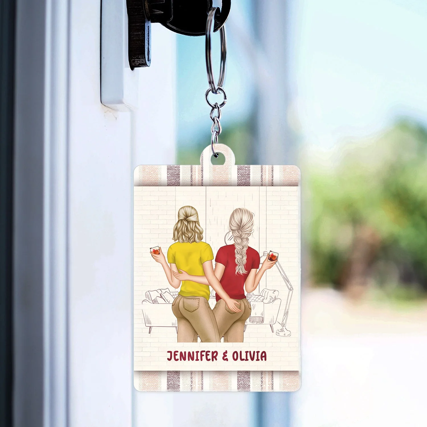 I Could Have Found You Sooner - Gift For Couples - Personalized Custom Acrylic Keychain - Image 3