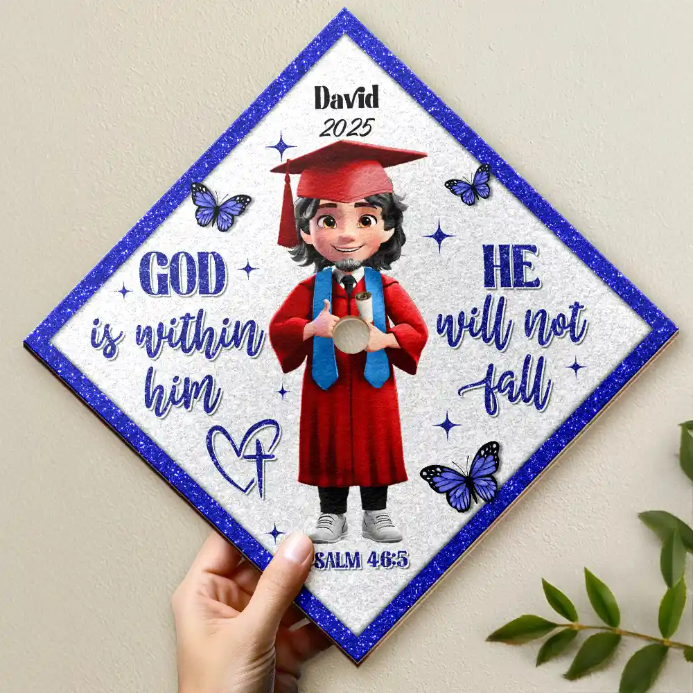 I Did My Best - Personalized Graduation Cap Topper - Image 2