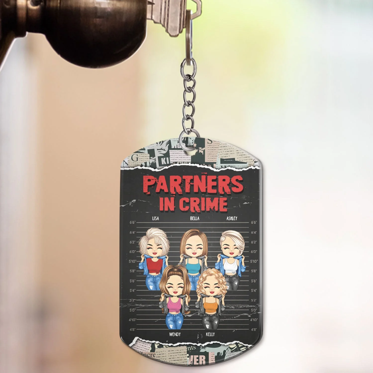 I Don't Speak English - Gift For Besties, Sisters - Personalized Aluminum Keychain - Image 3