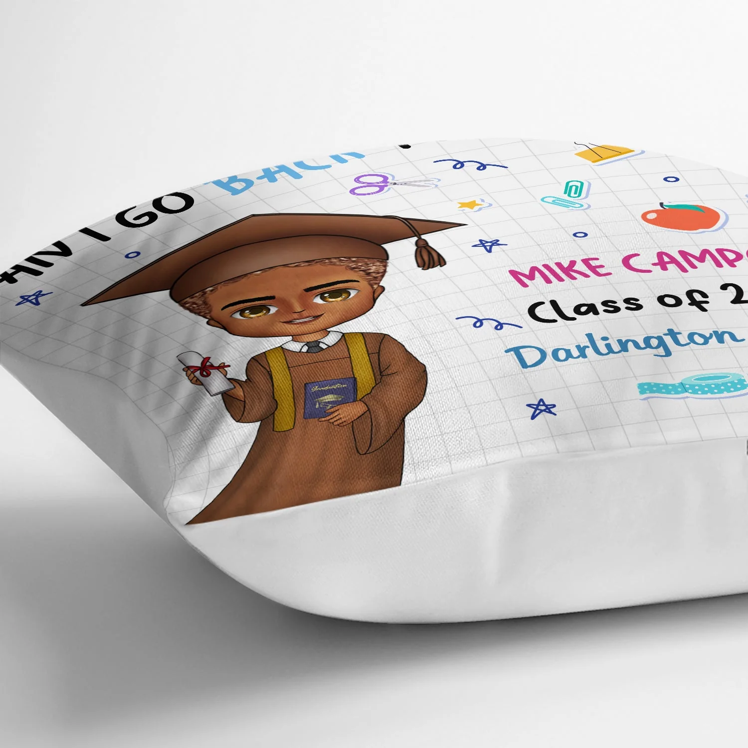 I Graduated Can I Go Back To Bed Now - Graduation Gift, Gift For Yourself - Personalized Pillow - Image 3