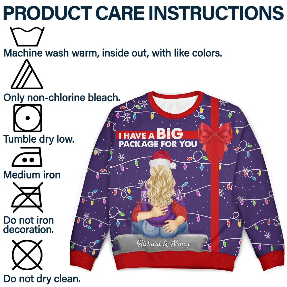 I Have A Big Package For You - Personalized Unisex Ugly Sweater - Image 7