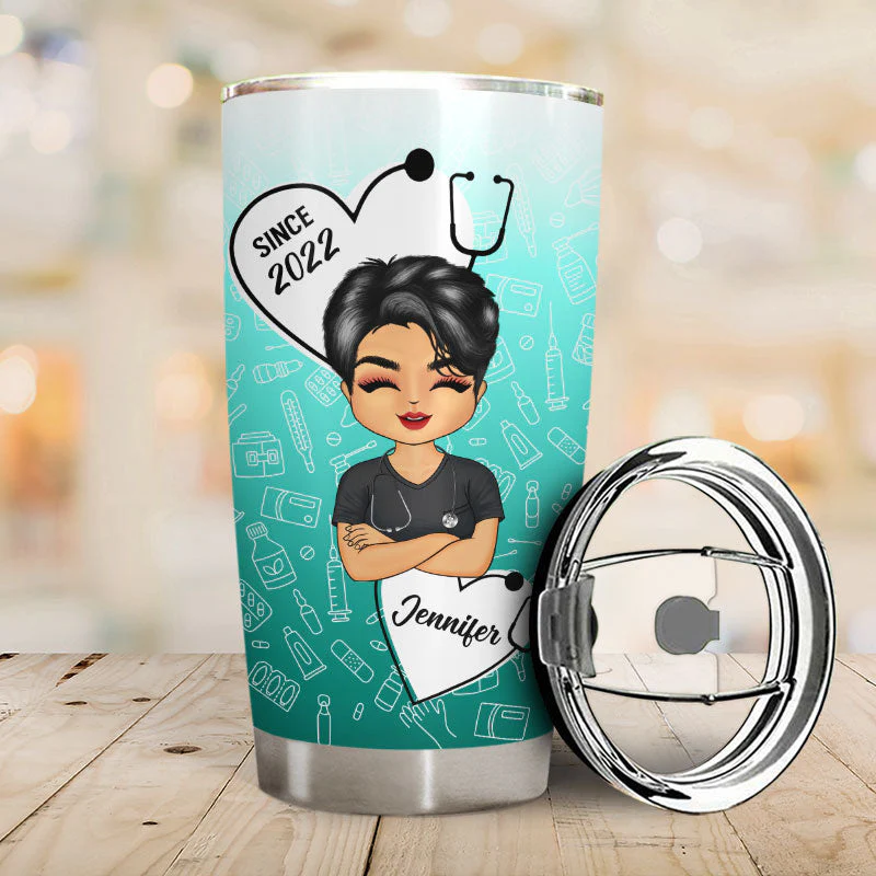 I Have Earned It Nurse - Personalized Custom Tumbler - Image 2