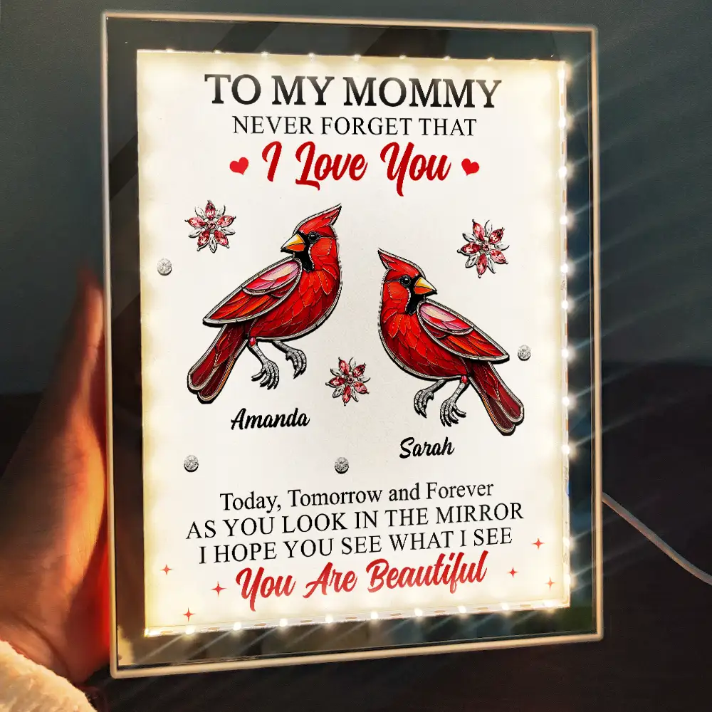 I Hope You See What I See - Personalized LED Mirror Frame Lamp - Image 2