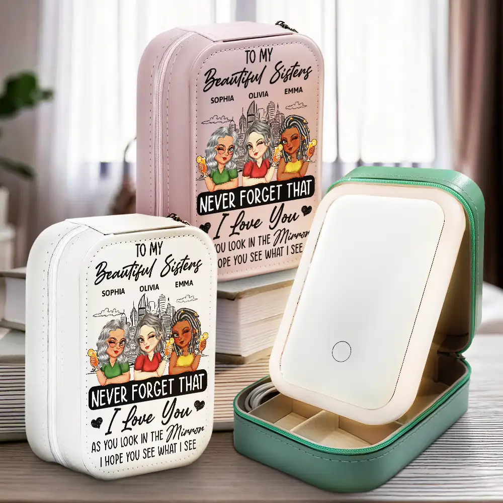 I Hope You See What I See - Personalized Makeup Box With LED Mirror - Image 2