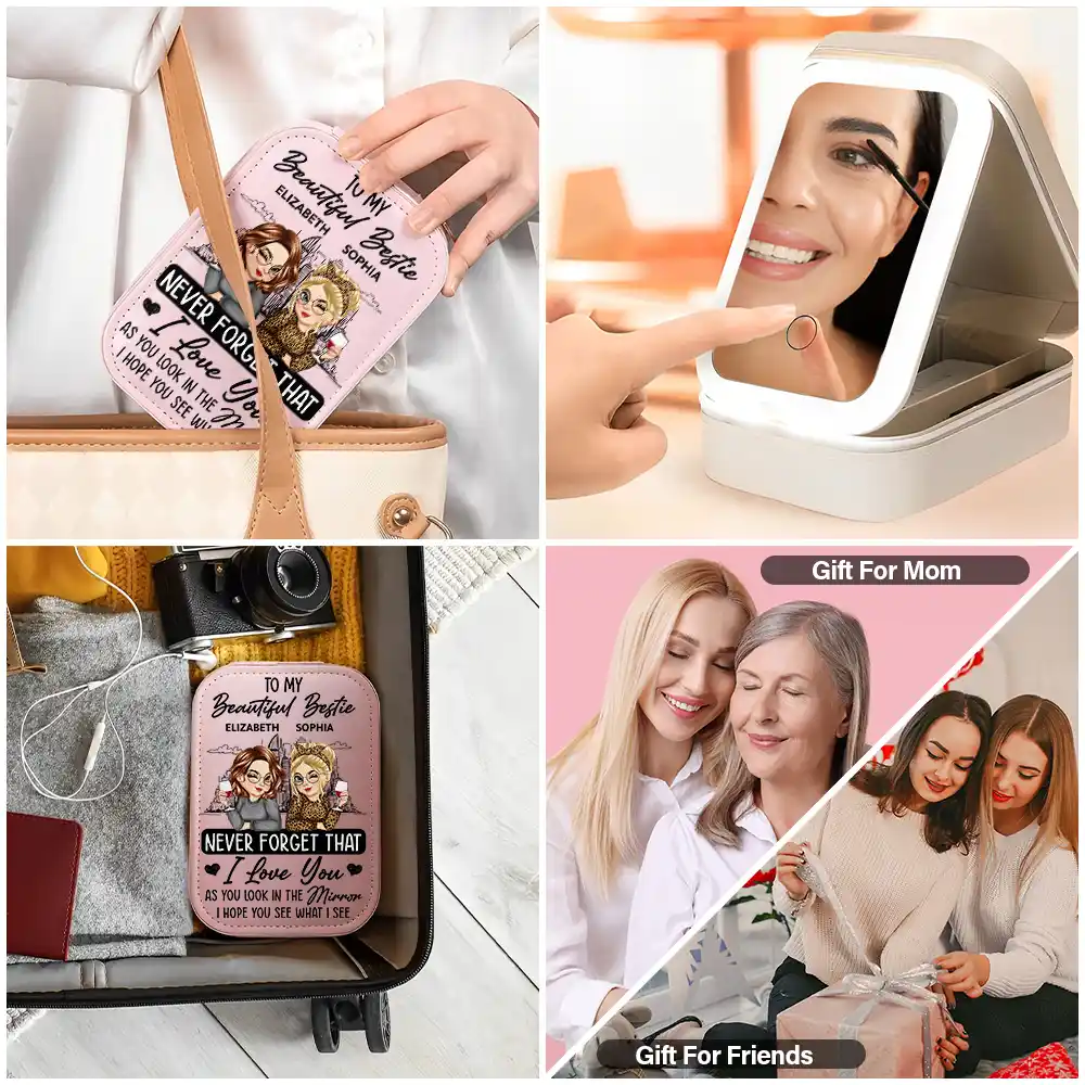 I Hope You See What I See - Personalized Makeup Box With LED Mirror - Image 5