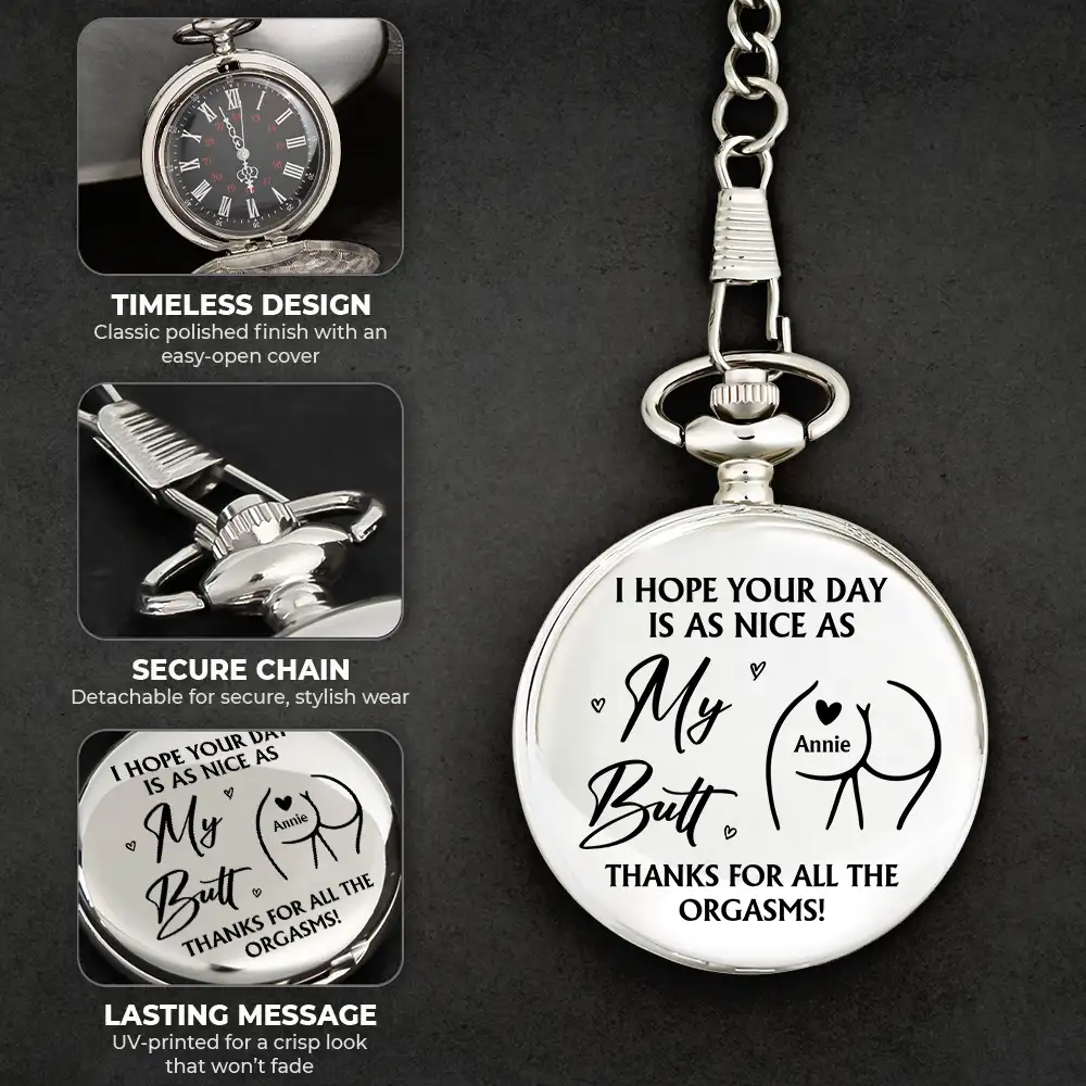 I Hope Your Day Is Nice - Personalized Pocket Watch - Image 5