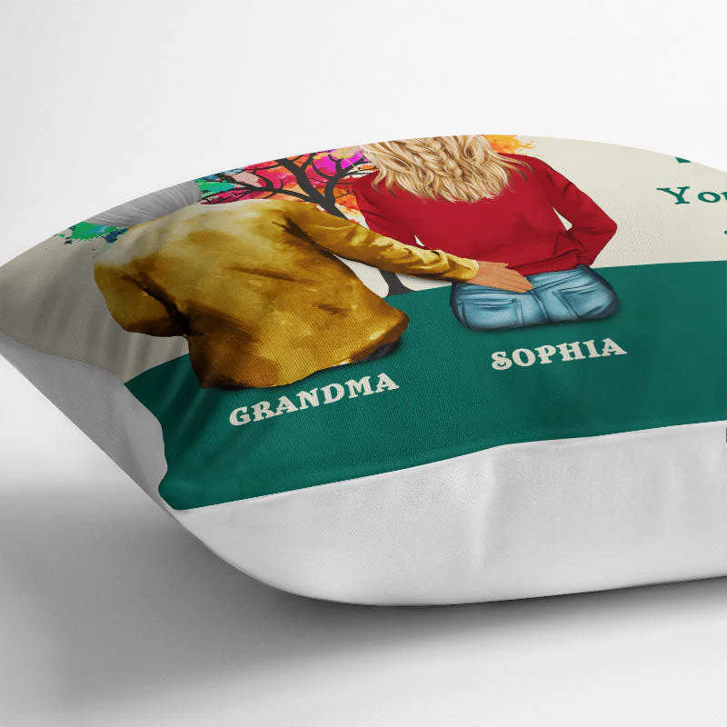 I Hug This Soft Pillow - Gift For Grandparent, Grandkid - Personalized Custom Pillow - Image 3