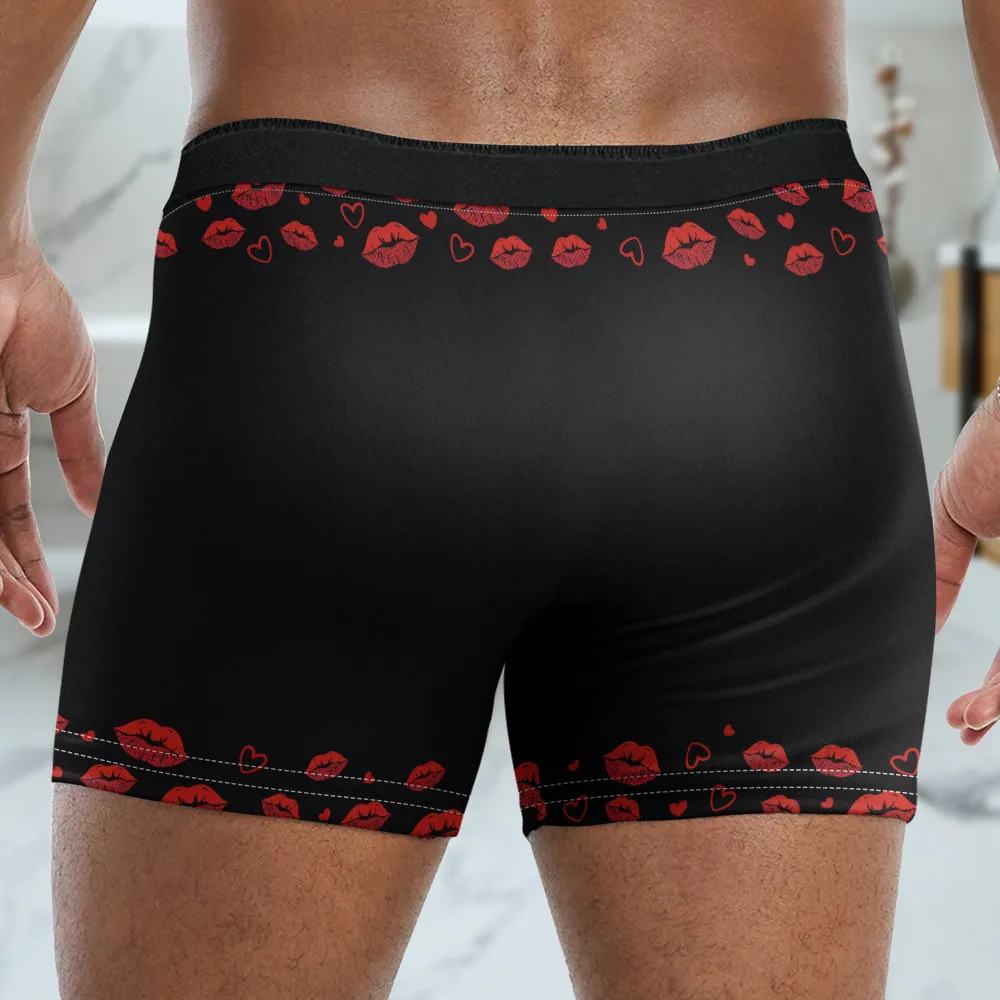 I Licked It So It's Mine Funny Couple - Personalized Men's Boxer Briefs - Image 4