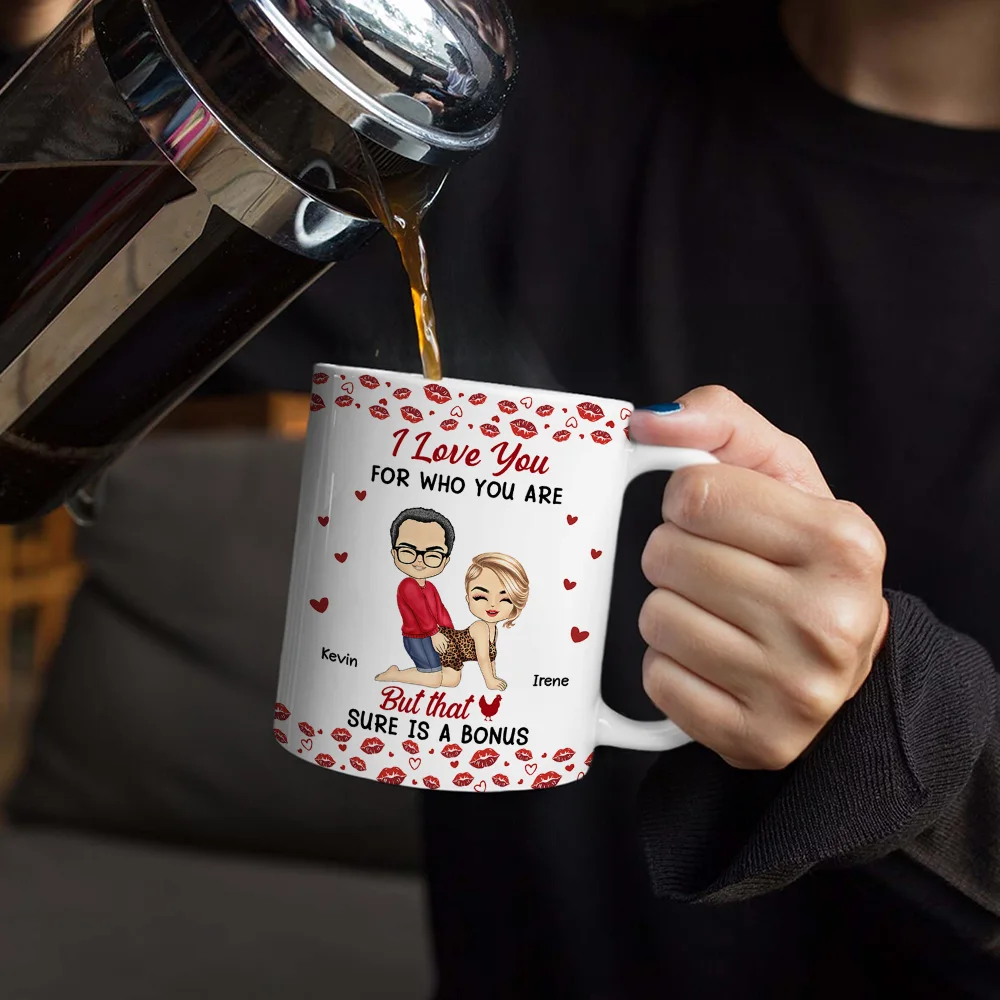 I Licked It So It's Mine - Personalized White Edge-to-Edge Mug - Image 4