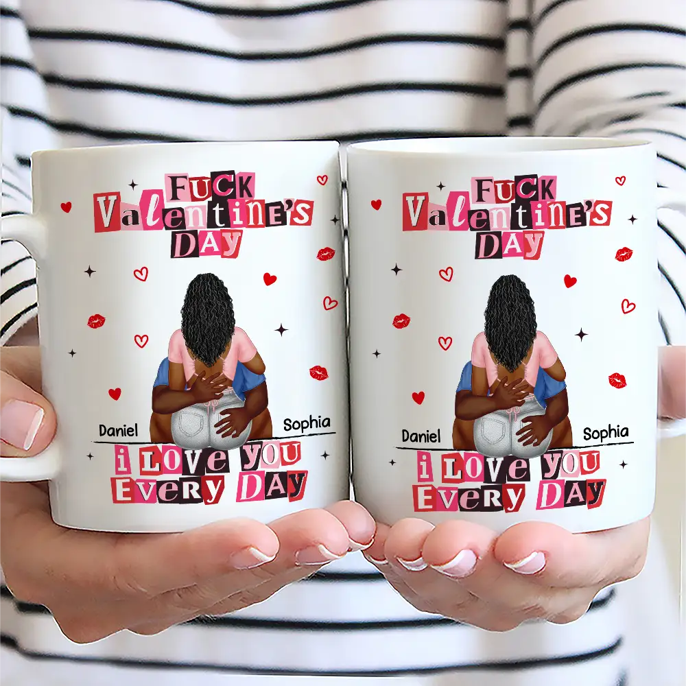 I Love You Every Day Ransom Note Style - Personalized Mug - Image 2