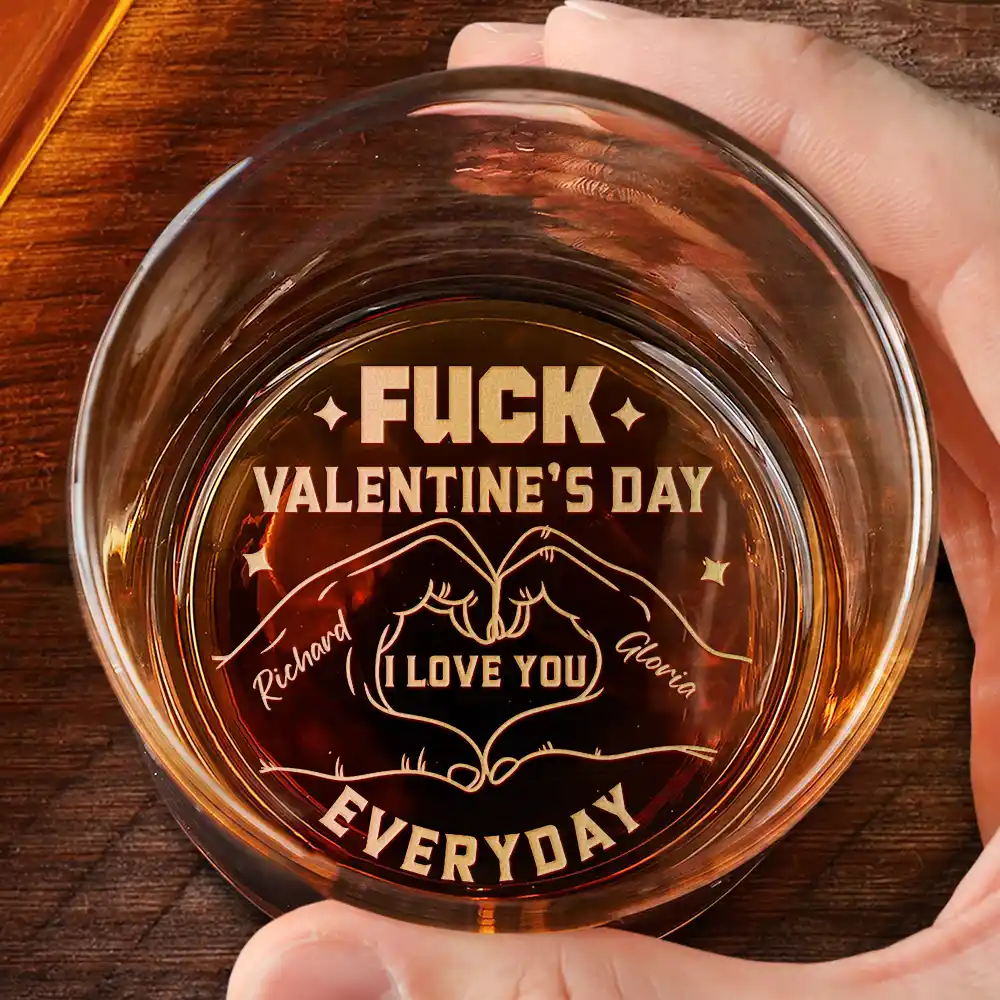 I Love You Everyday - Personalized Engraved Whiskey Glass - Image 2